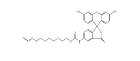 CAS號(hào)：1146195-72-3，熒光素-PEG2-疊氮化物，F(xiàn)luorescein-thiourea-PEG2-azide