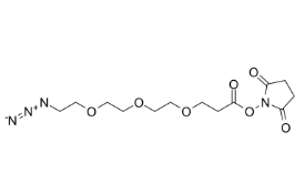 cas:1245718-89-1，Azido-PEG3-NHS ester，疊氮-三聚乙二醇-琥珀酰亞胺酯