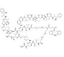 DBCO-(PEG2-VC-PAB-MMAE)2，CAS:2259318-55-1，二苯并環(huán)辛炔-(二聚乙二醇-VC-PAB-MMAE)2