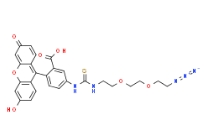 熒光素-PEG2-疊氮化物，Fluorescein-thiourea-PEG2-azide，CAS號：1146195-72-3